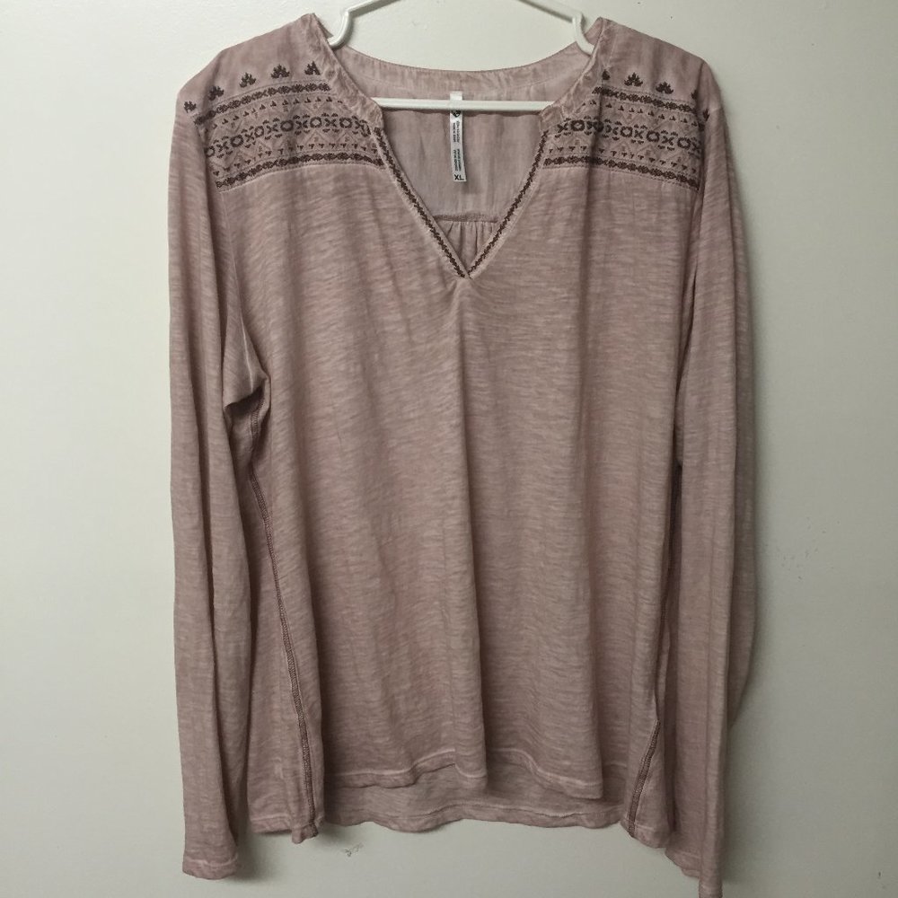 Kuhl Pink Distressed Tunic Floral Size XL